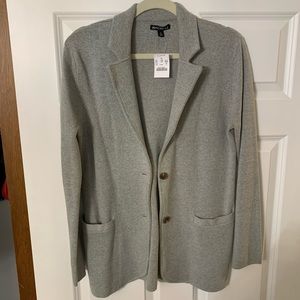 J Crew Gray Sweater Blazer size small NWT